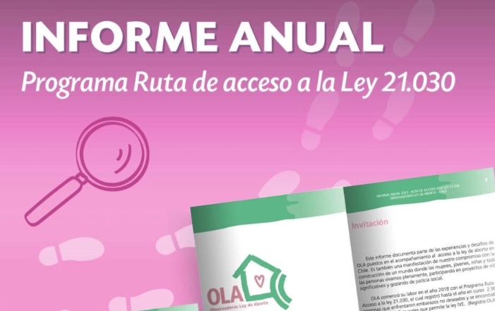 Fotografía en la que posan representantes de OLA Chile, Comité de Mujeres de la ISP, FENPRUSS y CONFUSAM